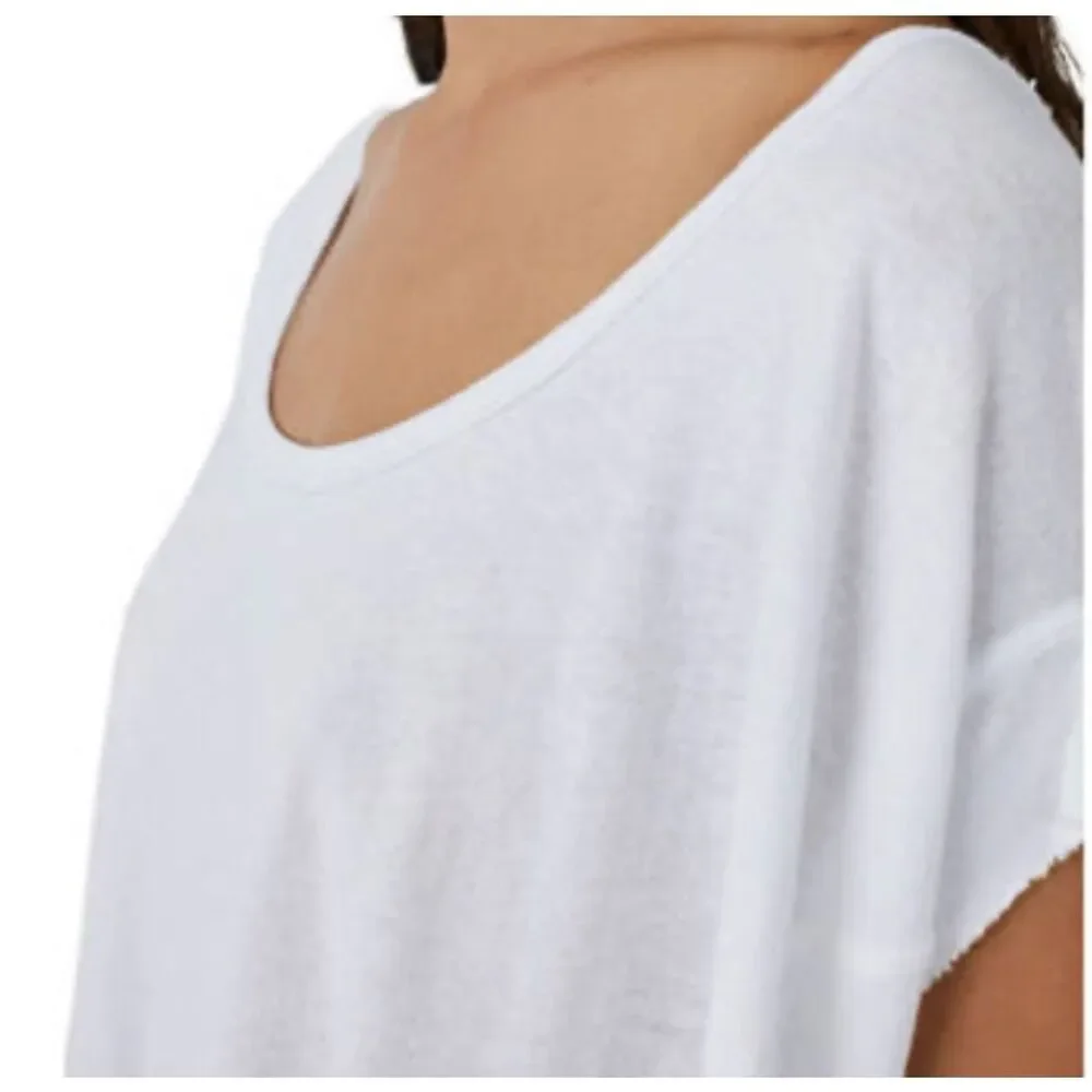 Free People We The Free Care Angel Tee white large NEW